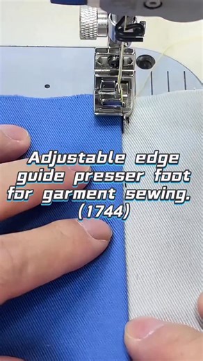 WHOLEHEARTED Sewing Tutorials & Tools on Instagram: "Adjustable edge guide presser foot for garment sewing. (1744) #Wholeheartedapparel #Wholeheartedsewingtutorials #Wholeheartedsewing #Sewingtutorials #sewingmachinerepair"