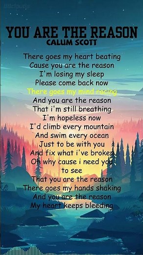 Calum Scott - You Are The Reason (Lyrics) #shorts