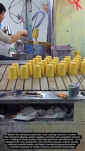 Amazing Automatic Resin Coating Machine Process | Satisfying Factory Automation Technology