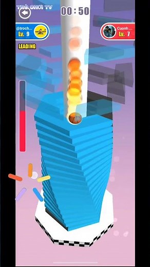 STACK BALL 3D #32 VS GAME | THÁP XẾP CHỒNG #shorts #short #trochoitv