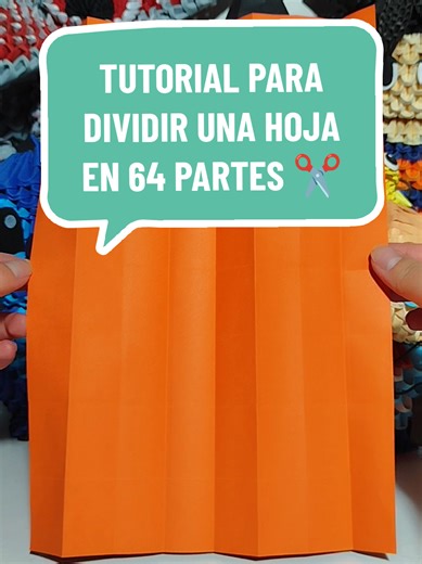 Dividir una hoja en 64 partes iguales - Tutorial de Origami