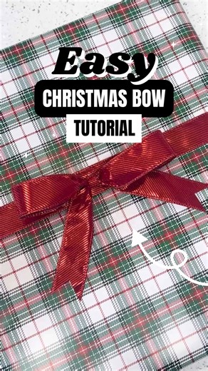 Easy Christmas Bow Tutorial 🎁