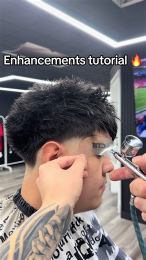 POV: applying enhancement 👀 #tutorial #Enhancement #cleantaper #taperfade #haircut