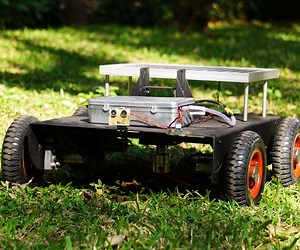 Variable Head Solar Grass Cutter Weed Trimmer Robot | Nevon Projects