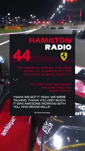 Funny Radio Messages from Hamilton at Abu Dhabi GP