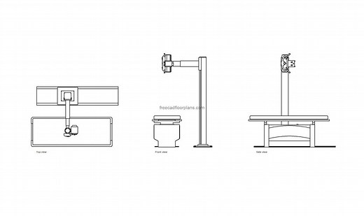 X-ray Table - Free CAD Drawings
