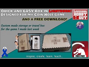😲 I made the storage box for the Coin Hole game, and you can have it for FREE!