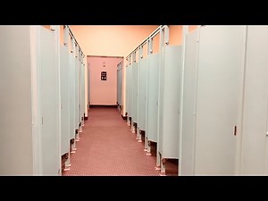 Vintage Women’s Restroom Tour | Lots of Toilet Flushing | Santa Anita Park, Arcadia, California, USA