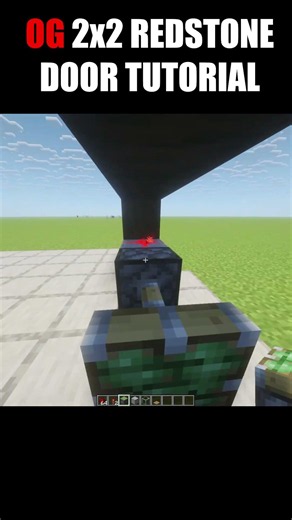 Minecraft 2x2 Redstone Door Tutorial