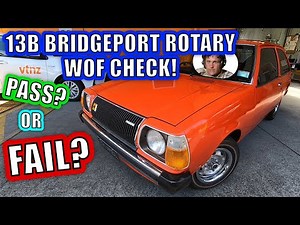 I went to get a Testing Station WOF Warrant of Fitness for the 1979 Rotary 323!!