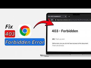 How to Fix 403 Forbidden Error Problem (2026) | Access Denied Fix