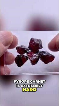 Pyrope Garnet: The Ultimate Hardness & Luster Test! #shorts