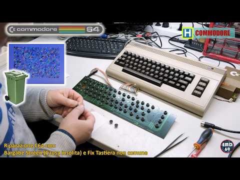 C64 Repair: Garbage Screen (Unusual Cause) and Keyboard Fix