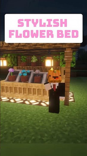 Stylish Flower Bed in Minecraft (upgrade build) #minecraft