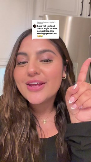 Replying to @Alejandra Aguilar aint no way im letting her wait till THE DAY OF her comp to tell him 🤦🏽‍♀️ im gonna have to tell him 😭 #theaguilars #sister #football