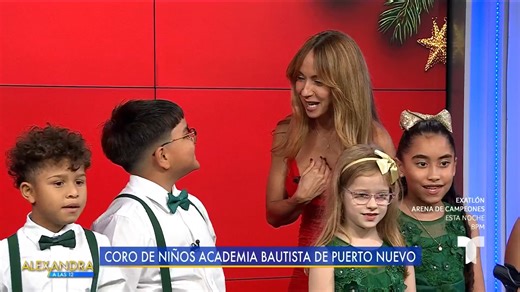 ¡Nuestros niños! 🥹🥹 Coro de niños de la Academia Bautista de Puerto Nuevo se roban el show en Alexandra A Las 12. ¡Con poema y todo! No robaron el corazón. | Telemundo PR