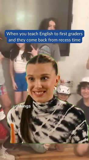 When you're a first-grade teacher, and recess turns your students into little explorers of the great outdoors! 🧒🏞️ | TtMadrid - TEFL Course Madrid