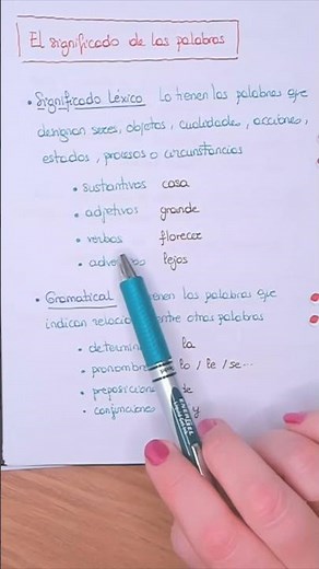 Lexical and grammatical meaning #shorts #spanishlanguage #language