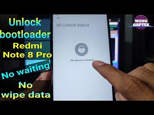 Unlock bootloader Redmi Note 8 Pro || UBL redmi note 8 pro tanpa menunggu