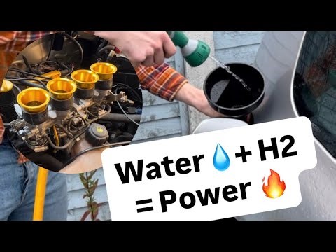 Water injected hydrogen engine (4 cylinder)