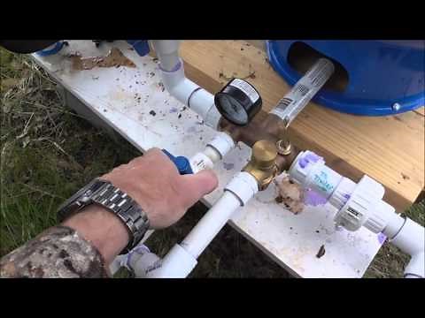 How to Build a water system for a remote location, such as a hunting camp or cabin.