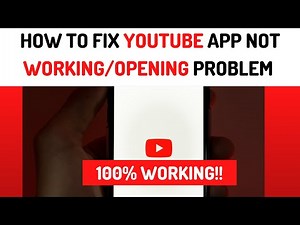 ✅ How To Fix YouTube App Not Opening /Working Problem|| YouTube Not Opening Problem Solved