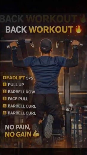 💀Back Workout Routine | Deadlift Pull Ups Rows | Strength Training💪🏻