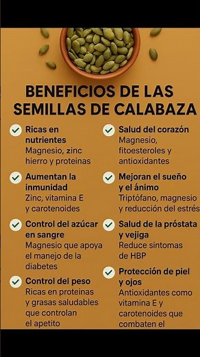 8 beneficios de las semillas de calabaza que no sabías