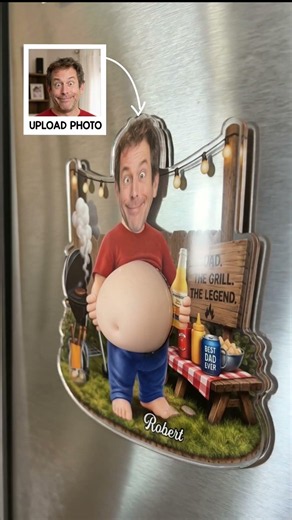Custom Fridge Magnet – Father's Day Funny Gift – I Make Dad Jokes Professionally UAA-YL0508 V1.1