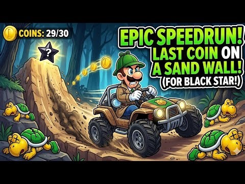 Detective Luigi Steal Koopa Car For Secret Forest Star.