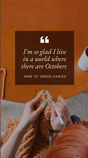 I'm so glad I live in a world where there are Octobers