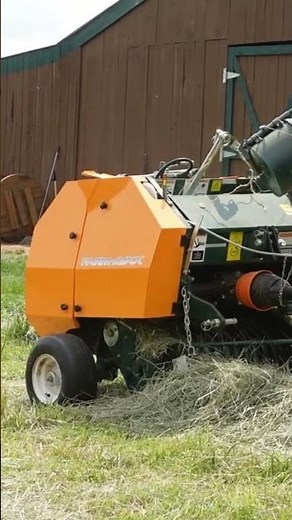 Farm Maxx 330 Mini 2x2 Round Baler in Action
