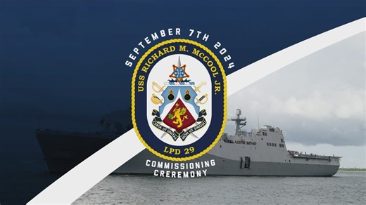 USS Richard M. McCool Jr. (LPD 29) Commissioning