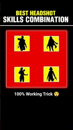 Only Headshot Character Combination in free fire 🔥