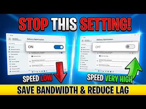 Disable Delivery Optimization in Windows 11/10 to Save Bandwidth & Reduce Lag!