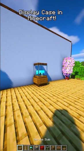 Display Case in Minecraft! 🪟✨ Easy Build #minecraft #minecraftbuilding