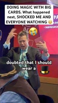 Shocking Jumbo Cards Magic Trick #tricks #funny #magician #events