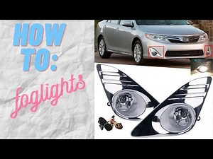EASIEST DRL fog-lights installation on car or truck (Toyota Camry)