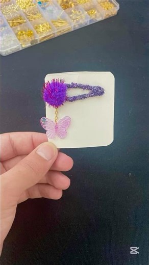 Diy hair clip making #handmade #hairclip #diy #craft #jewellery #shorts #viralshort #easydiyideas