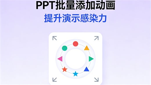 同事推荐的 PPT 批量动画工具，我做了完整操作教程