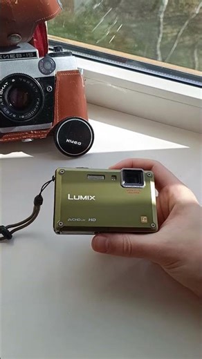 💥Camera Green Panasonic LUMIX DMC-FT1 digital vintage compact retro rare💥Y2K Nostalgia 2000s