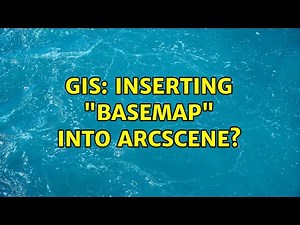 GIS: Inserting "basemap" into ArcScene?