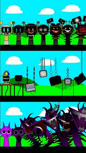 3 Phase Combos Like Fun bot x Mr. Computer x Durple 🔥 Incredibox Sprunki 🤡🎧 #incredibox #sprunki #oc