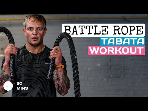 20 Min BATTLE ROPE Workout | Full Body | Follow Along
