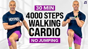 30 Minute Easy Stepping Cardio Workout (4000 Steps) (Music)