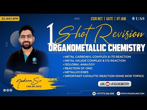 Organometallic Chemistry for CSIR NET [ Complete Revision ]