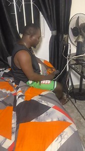 After my live stream on tiktok I went to the kitchen to make ground owo soup with starch and when I was just about to eat my neighbor knocked at the kitchen door, came in and joined me to eat it for dinner | Jas Karo