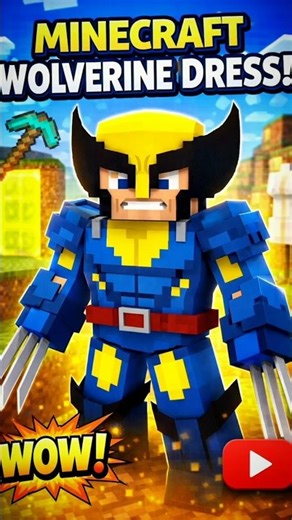 “WOLVERINE Armour Trim in Minecraft?! 😱⚔️”