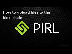 How to upload files to the Blockchain