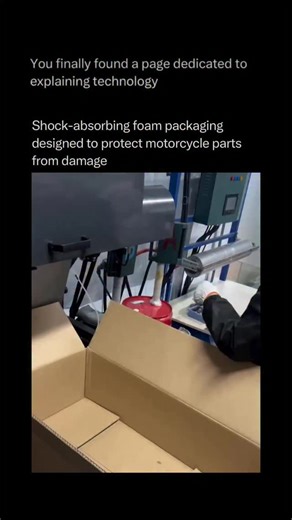 Technology Explained on Instagram: "Follow @explaining.tech to learn everything about technology one post at a time 🧠⚙️ Protecting heavy, irregularly shaped motorcycle parts during transit is a battle against kinetic energy and G-forces. Traditional packing peanuts or bubble wrap often fail because heavy steel components—like cylinder heads or brake rotors—can easily crush them upon impact. This is why high-end motorcycle part suppliers use expandable foam-in-place packaging. The technology rel
